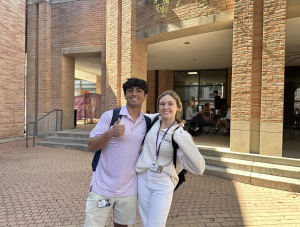 Kirmani and Dannebaum pose for a picture.